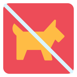 애완 동물 반입 불가 icon