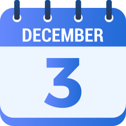 3 de diciembre icono