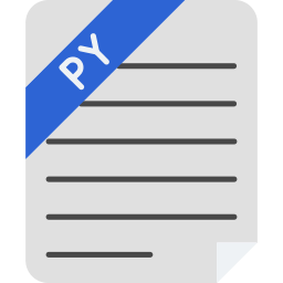 archivo de python icono