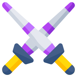 Épées croisées Icône