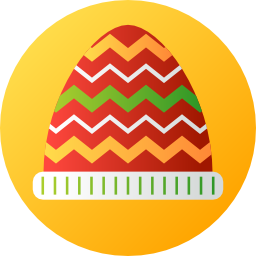 sombrero de invierno icono