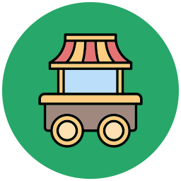 Food cart icon