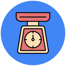 Weight scale icon