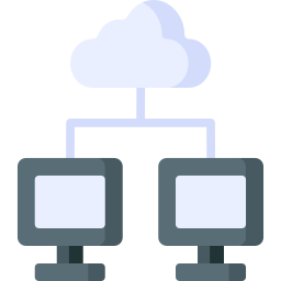 archiviazione cloud icona