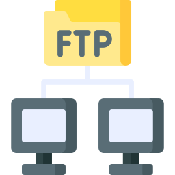 protocolo de transferencia de archivos icono