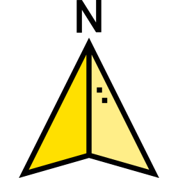 flecha norte icono