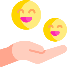 Give happiness icon