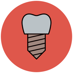 Dental implant icon