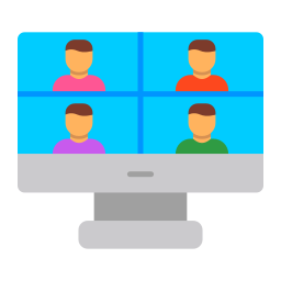 Online meeting icon