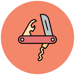 coltello svizzero icona