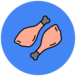 Chicken leg icon