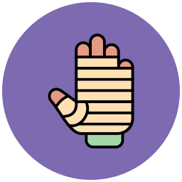 gebrochene hand icon