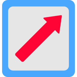 Upper right arrow icon