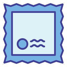 Postage stamp icon