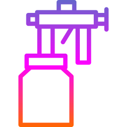 pistola per verniciatura a spruzzo icona