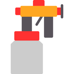 Pistola de pintura en aerosol icono