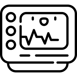 monitor de ecg icono