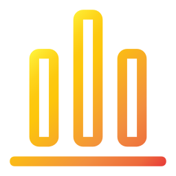 diagramme à bandes Icône