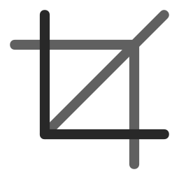 Crop tool icon