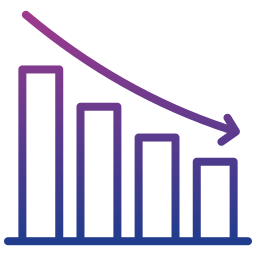 abajo gráfico icono