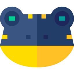 Variable clown frog icon