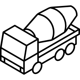 camion malaxeur à béton Icône