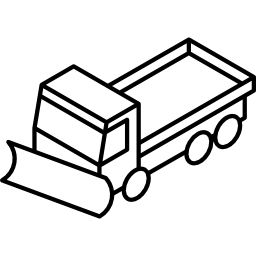 pulitore per camion neve icona