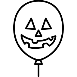 ballon effrayant Icône