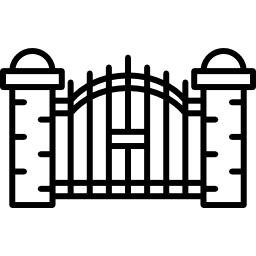 Ворота кладбища иконка
