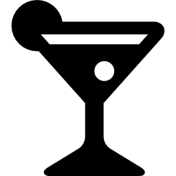 bicchiere di martini icona