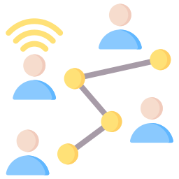 interconnecté Icône