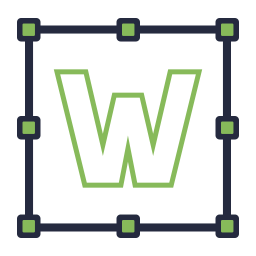 文字w icon