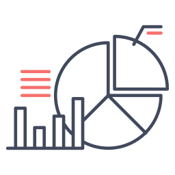 gráfico circular icono