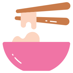 Noodle bowl icon