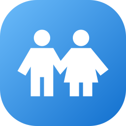 Boy and girl icon