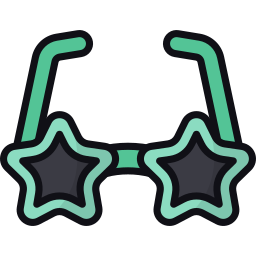 Fun glasses icon