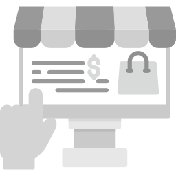 Покупки в интернет магазине иконка
