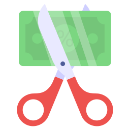 Cut price icon