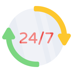 24 hour service icon