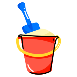 Sand bucket icon