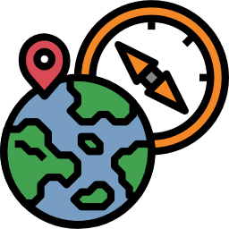 Earth globe icon