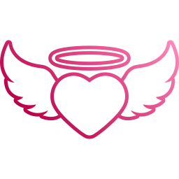 Heart wings icon