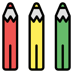 lapices de colores icono