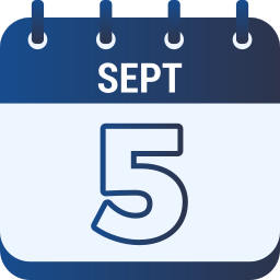5 de septiembre icono