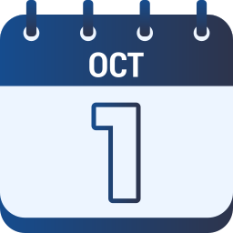 1 oktober icoon