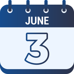 3 de junio icono