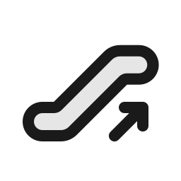 Escalator up icon