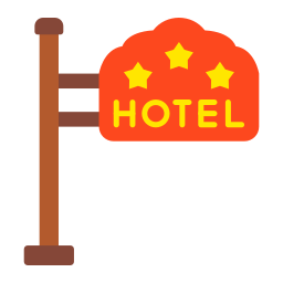 znak hotelu ikona