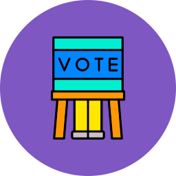 Cabina de votación icono