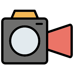 camara de video icono